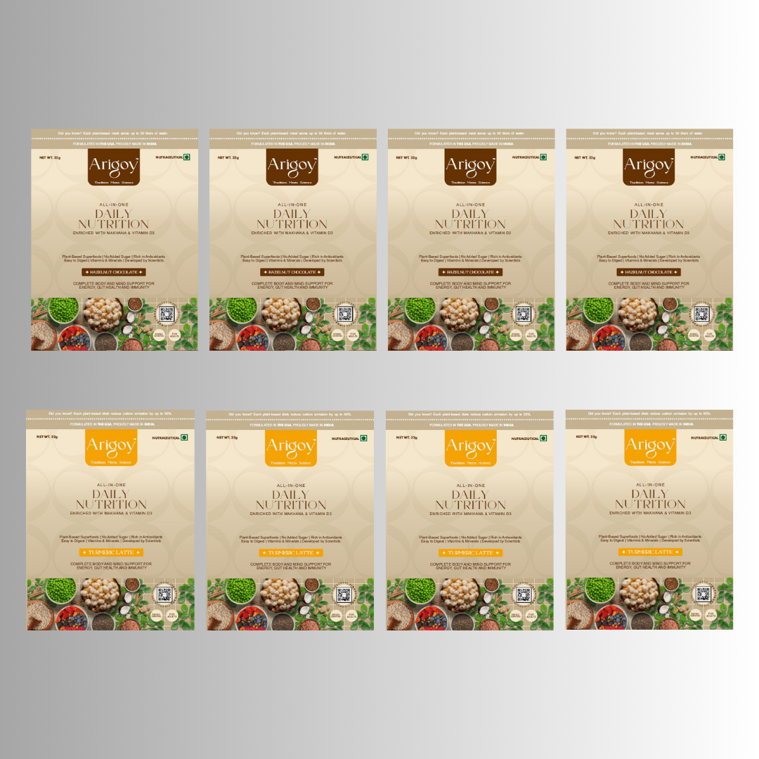 All-In-One Daily Nutrition | Single Serving - Pack of 8 (2 Flavors x 4 Each)