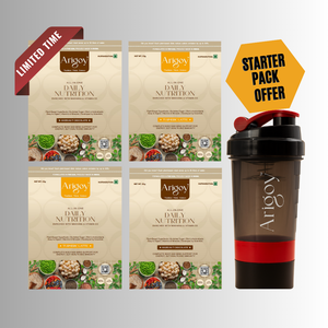 All-In-One Daily Nutrition | Single Serving Trial Pack - Pack of 4 (2 Flavors x 2 Each) With Shaker