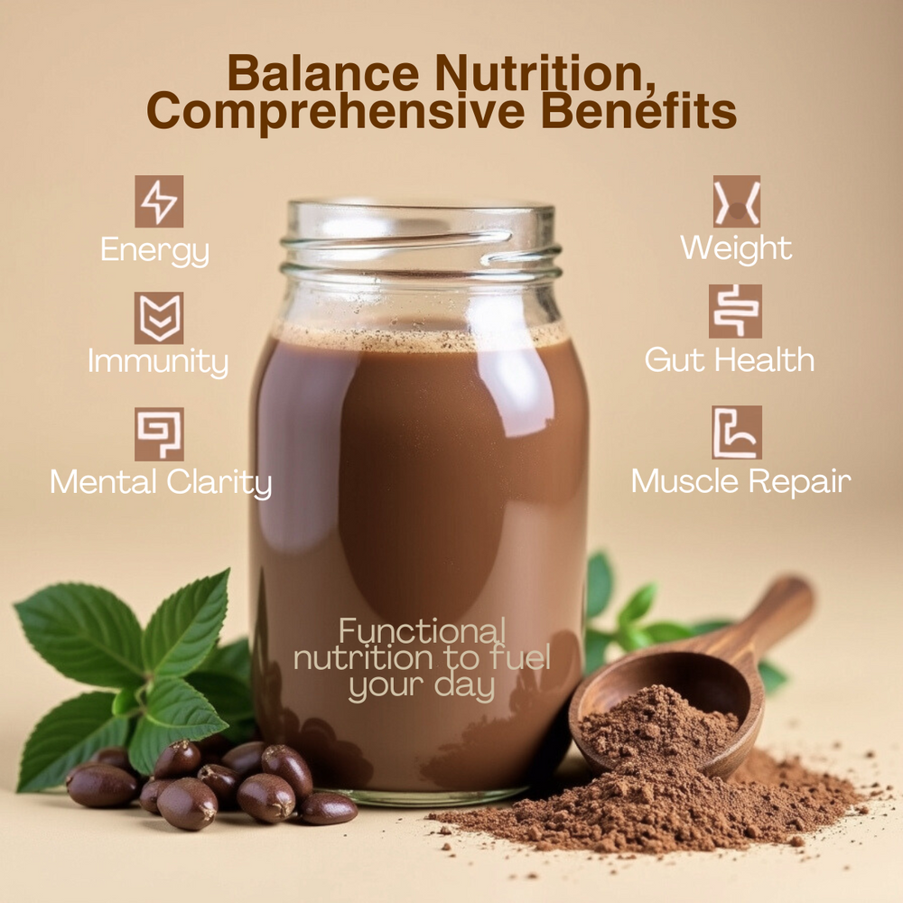 All-In-One Daily Nutrition - Vegan Protein Enriched with Makhana & Vitamin D3 | Hazelnut Chocolate Flavor