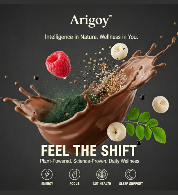 Daily Nutrition - Single Servings Pack of 6 | 3 x Choco Hazelnut + 3 x Turmeric Latte | Vegan Protein with Superfoods, Antioxidants and Essential Nutrients